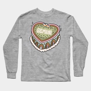 Gemini Heart Cake Long Sleeve T-Shirt